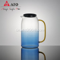 Ato Blue Crystal Glass Pitcher Wasserkesselkrug